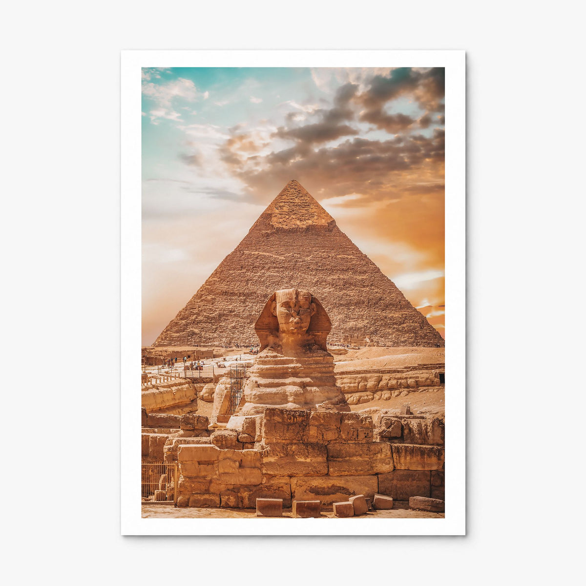 Egypt Photo Poster, print only (unframed), white border