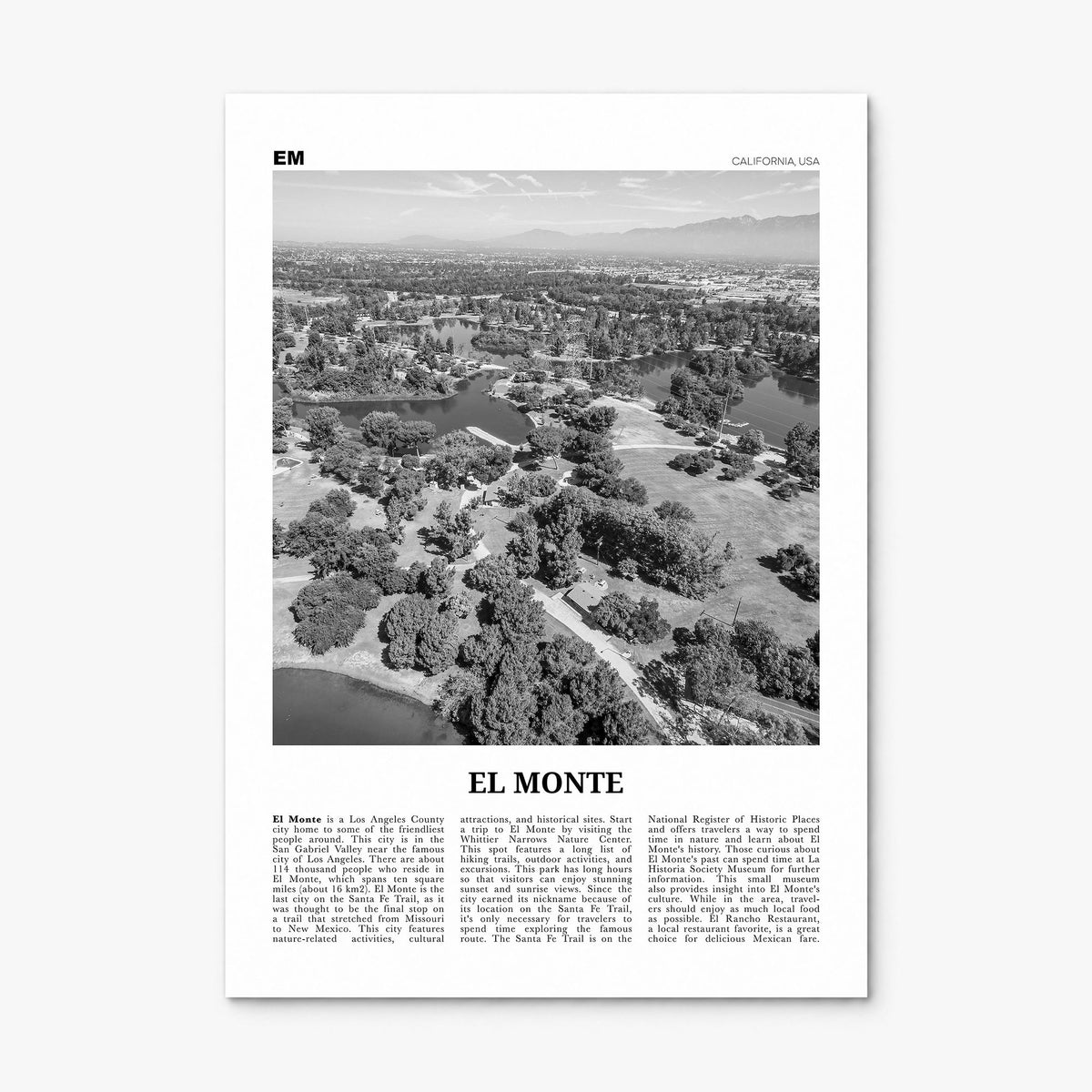 El Monte Newspaper No 1 Poster, print only (unframed)