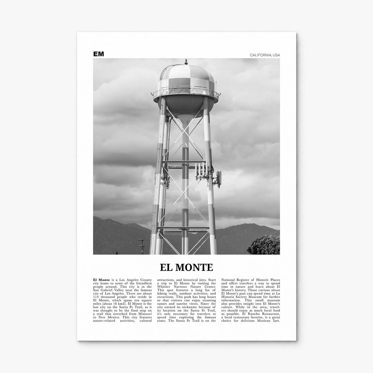 El Monte Newspaper No 2 Poster, print only (unframed)