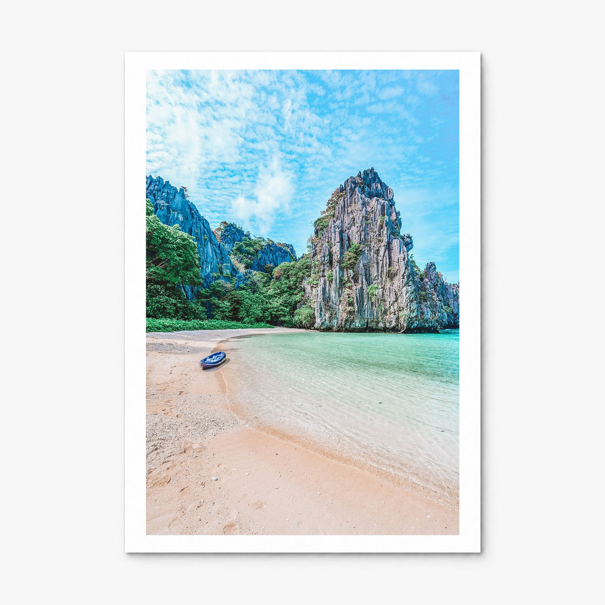 El Nido Photo Poster, print only (unframed), white border