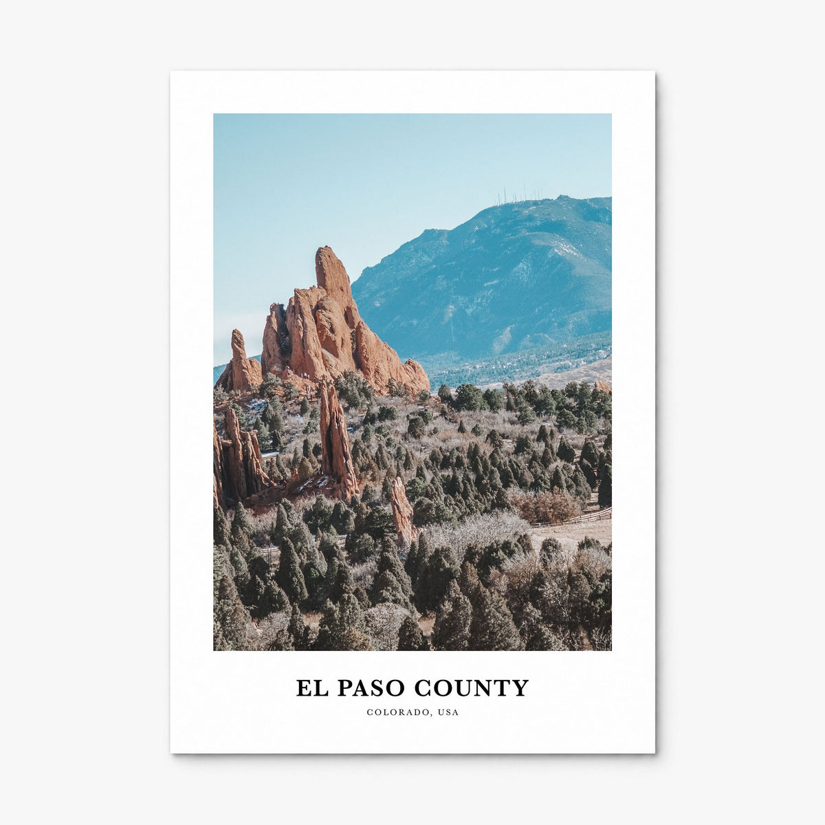 El Paso County Classic Poster, print only (unframed)
