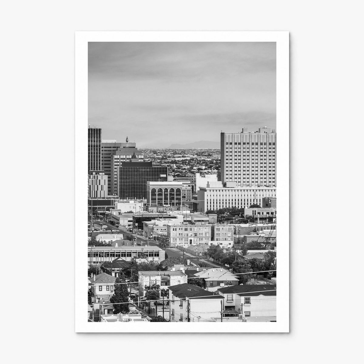 El Paso Photo Poster, print only (unframed), white border