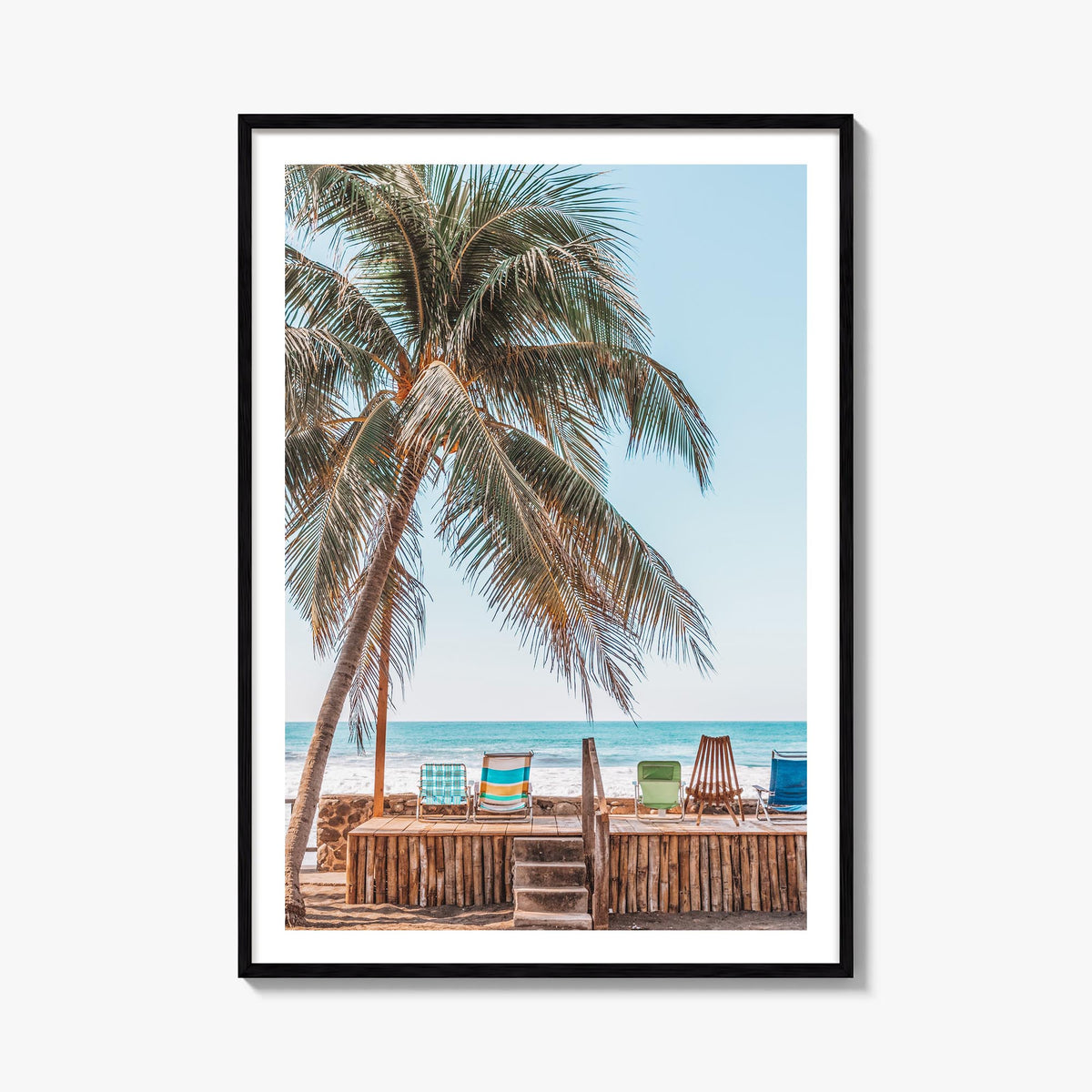 El Salvador no. 1 colorful photo poster of Central America – vertical wall art, unframed print shown in interior mockup