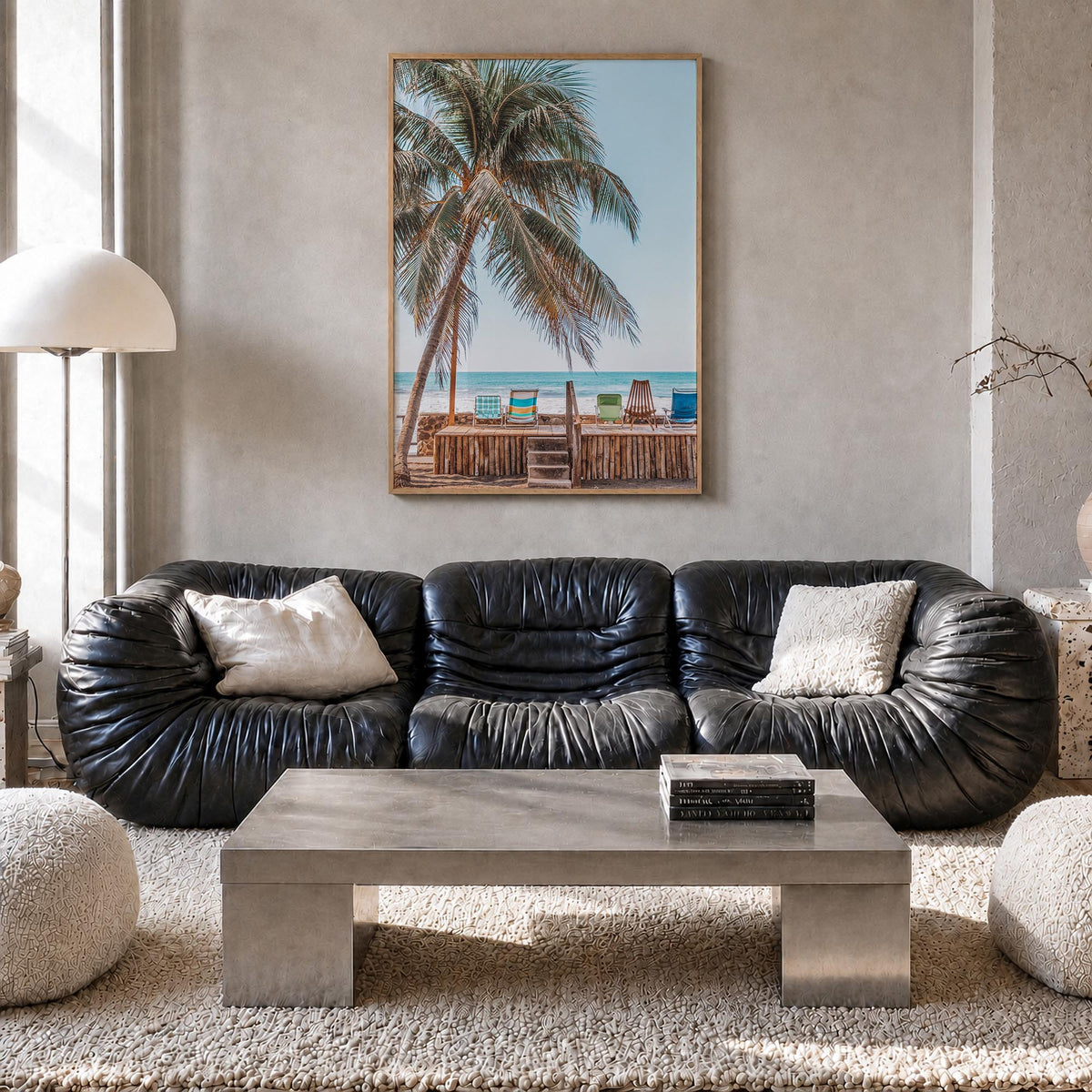 El Salvador no. 1 colorful photo poster of Central America – vertical wall art in natural wood frame, hanging on wall