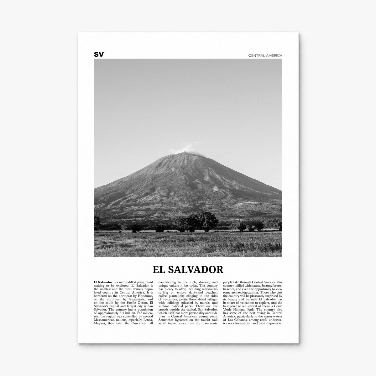 El Salvador Newspaper No 3 Poster, print only (unframed)