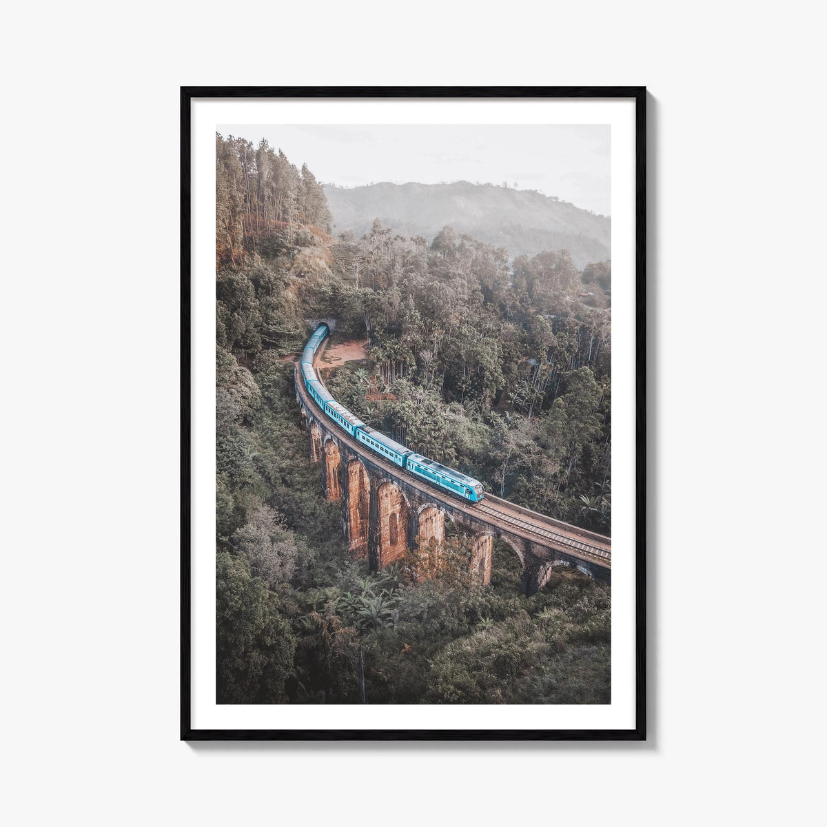 Ella Nine colorful photo poster of Sri Lanka – vertical wall art, unframed print shown in interior mockup
