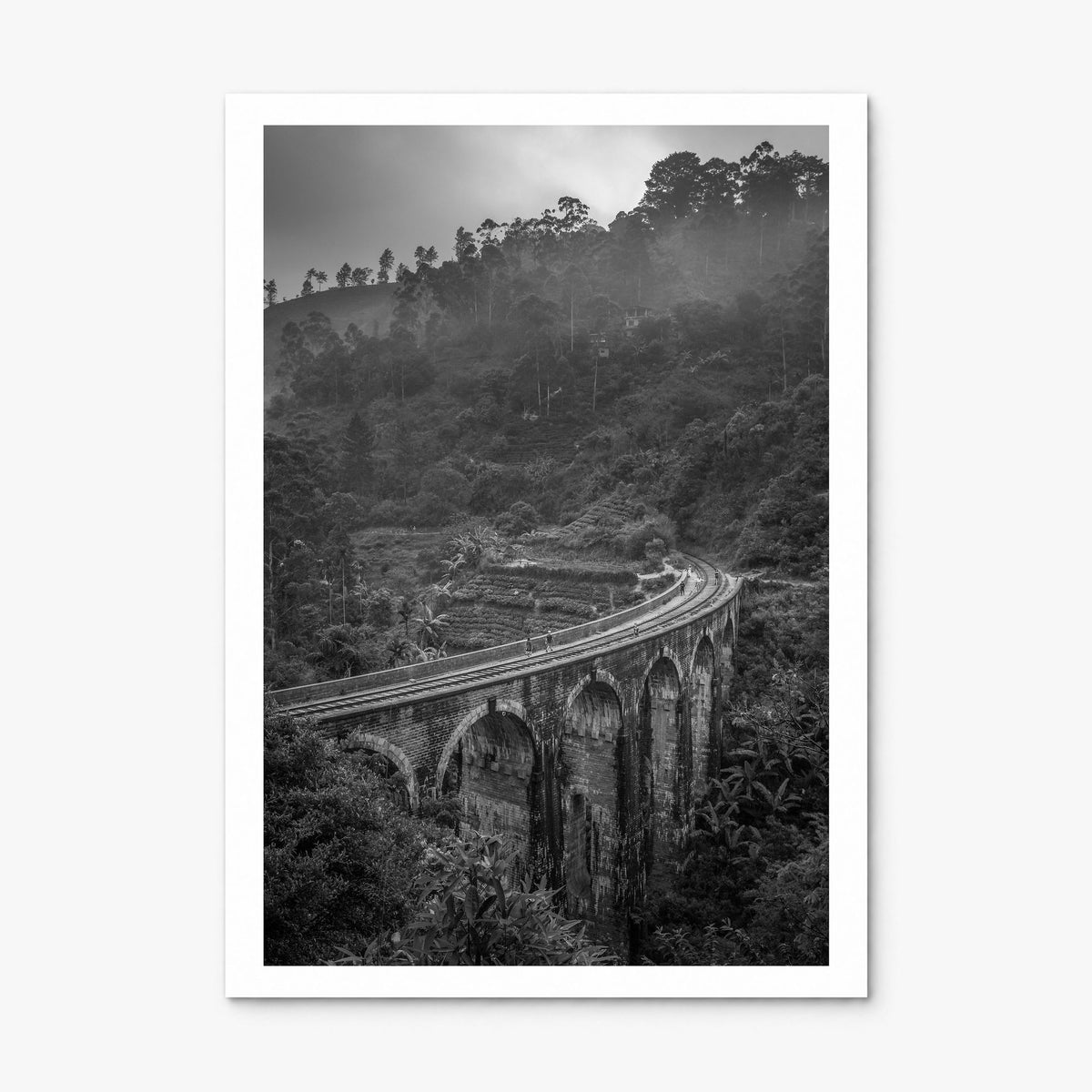 Nine Arch Bridge, Ella Photo Poster, print only (unframed), white border