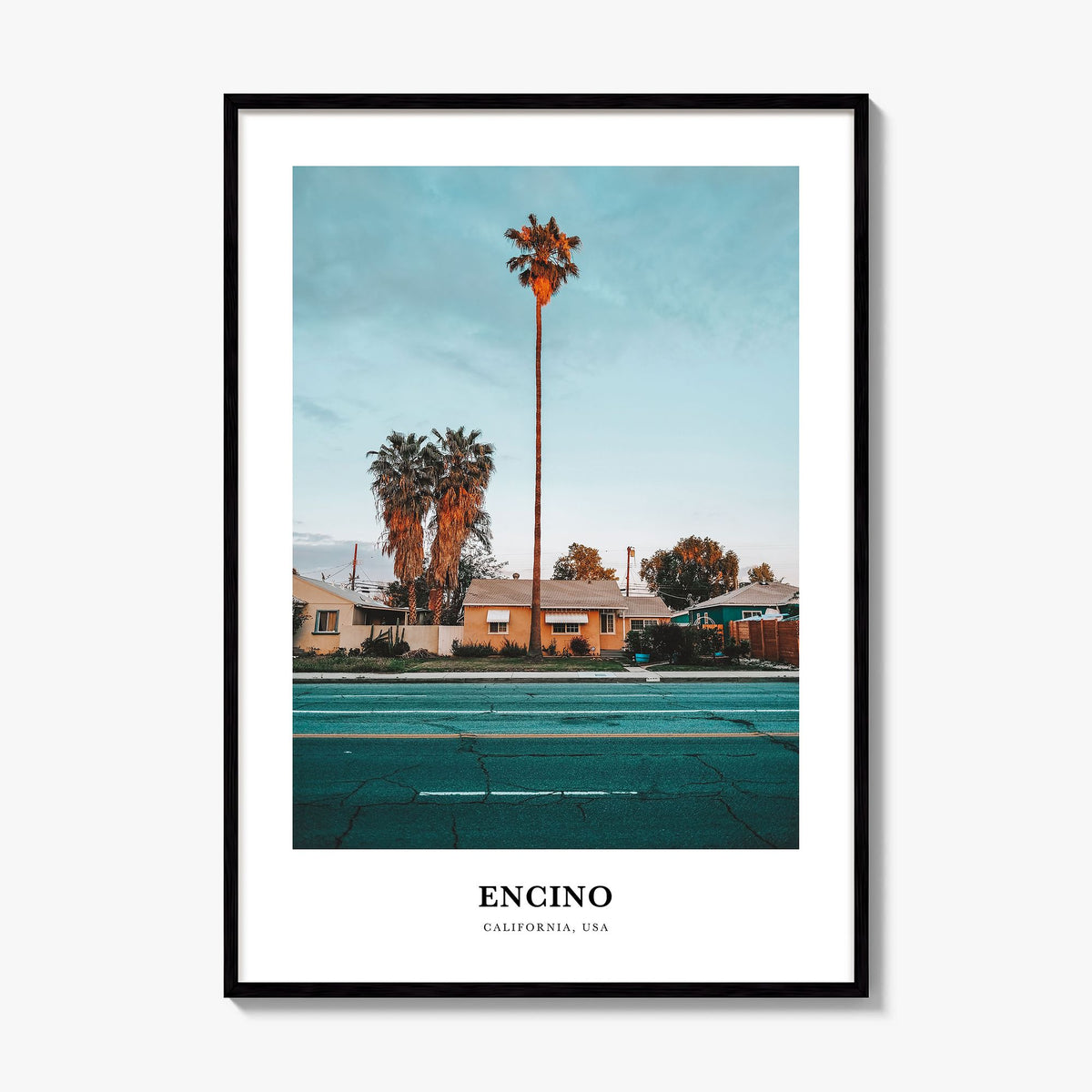 Encino Classic Poster, framed poster mockup