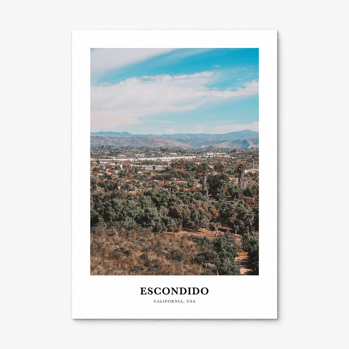 Escondido Classic Poster, print only (unframed)