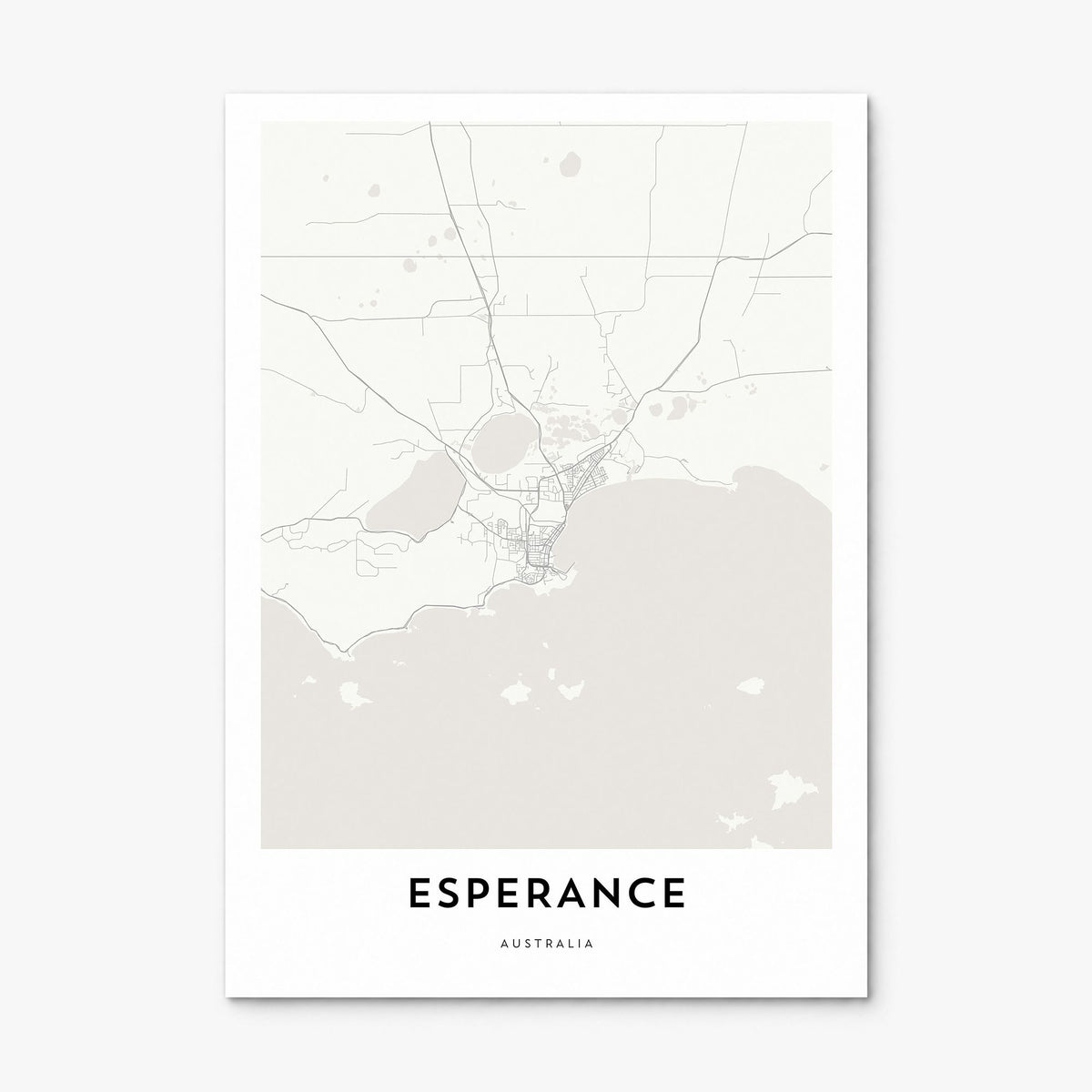 Esperance Map Poster, print only (unframed)
