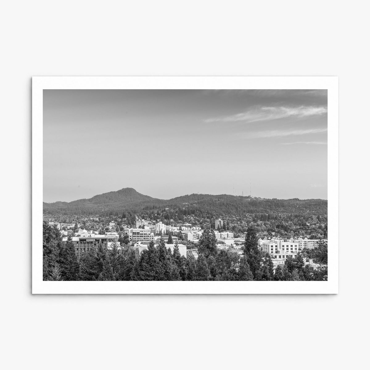 Eugene Photo Poster, print only (unframed), white border