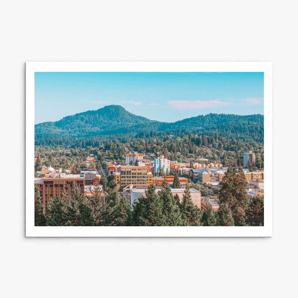 Eugene Photo Poster, print only (unframed), white border
