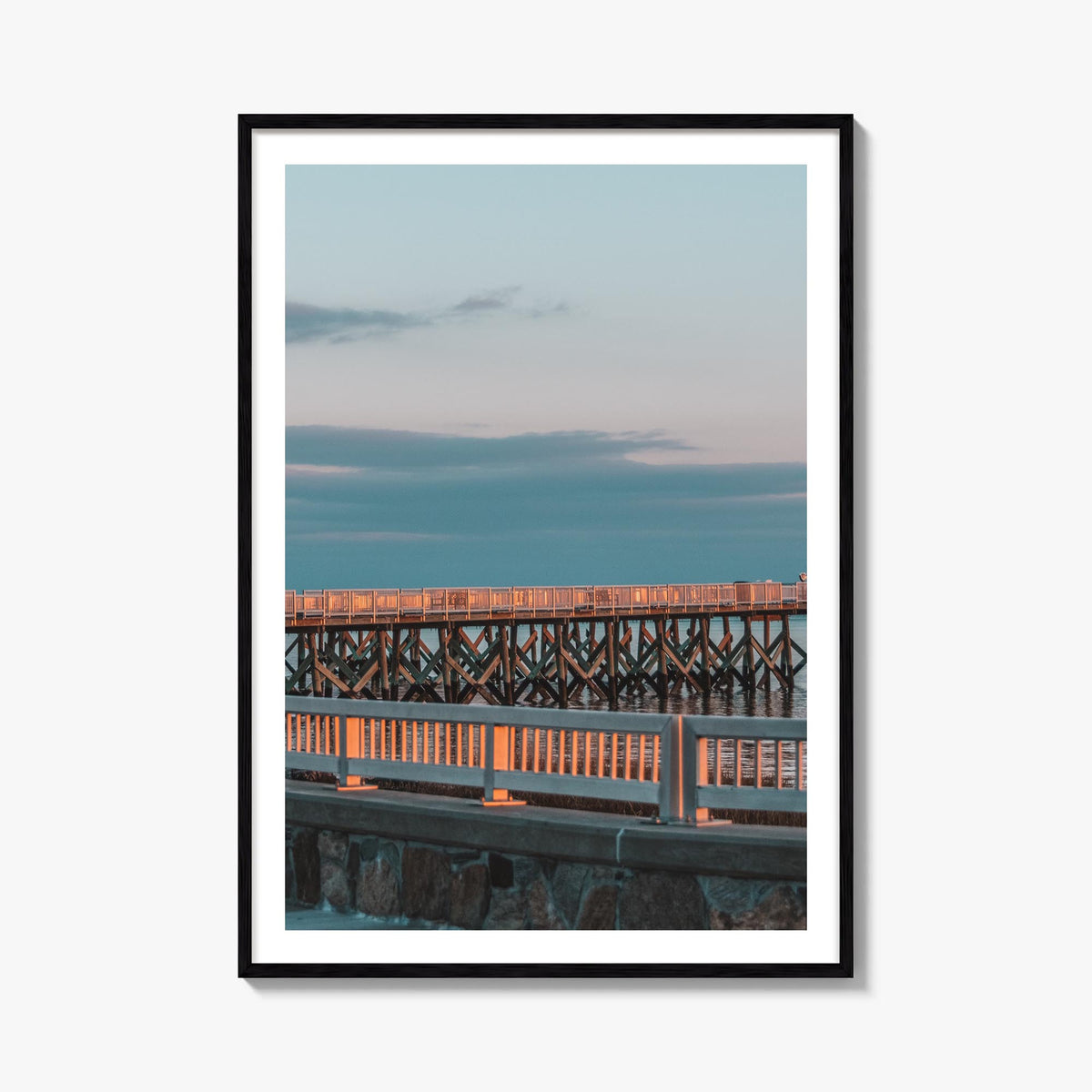 Fairfield colorful photo poster of Connecticut, USA – vertical wall art, unframed print shown in interior mockup