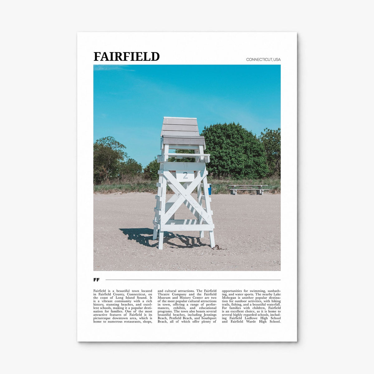 Fairfield Travel Poster, print only (unframed)