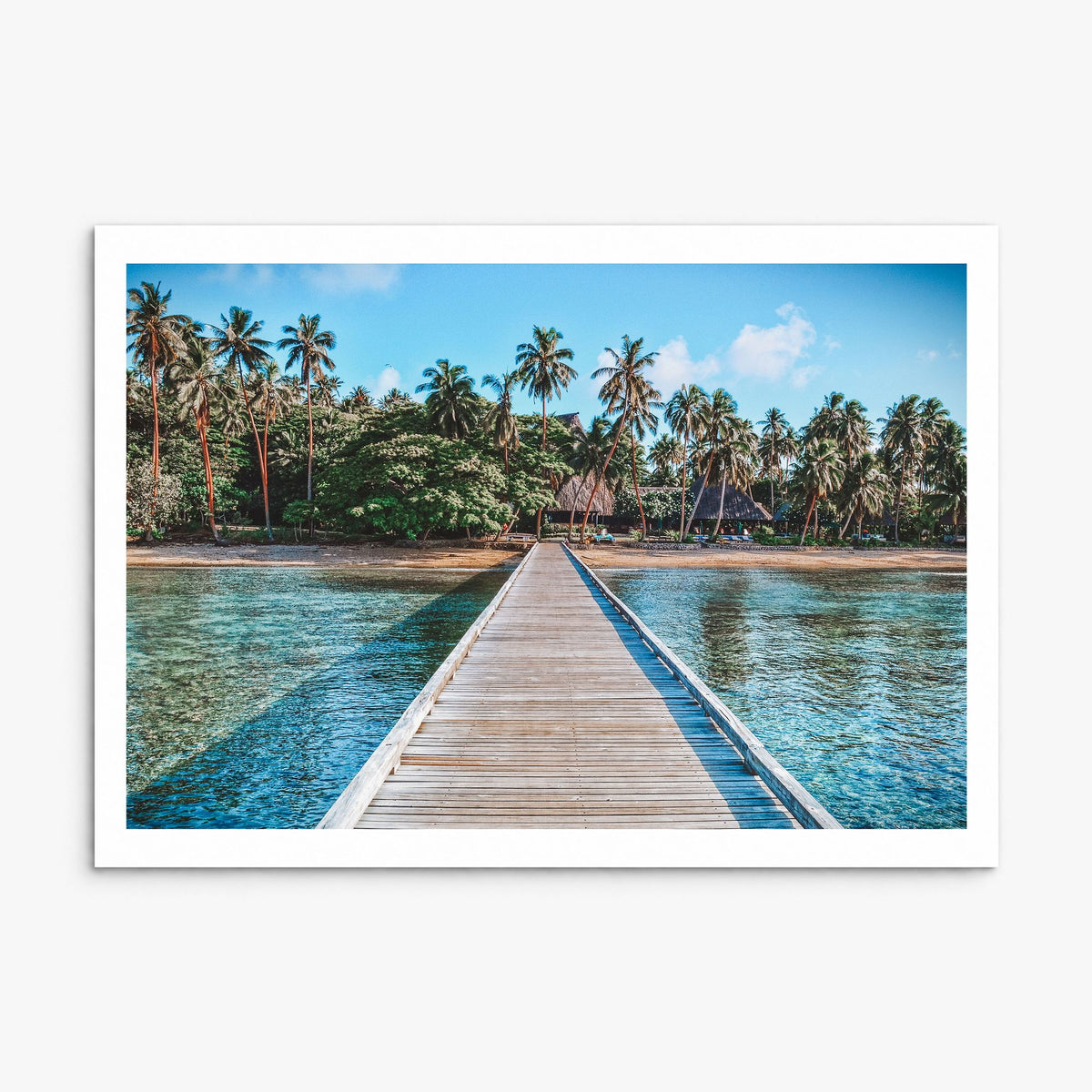 Fiji Photo Poster, print only (unframed), white border