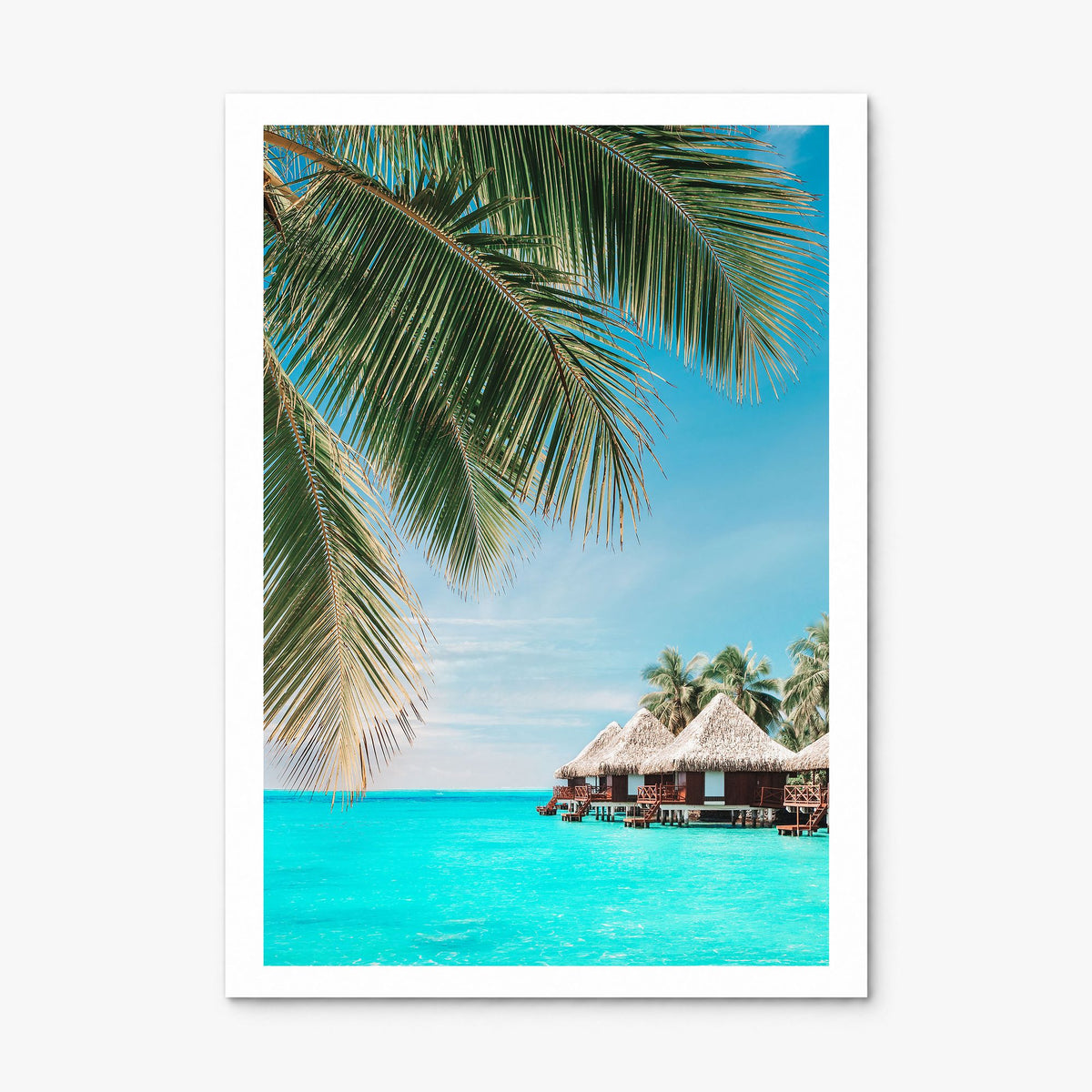 Fiji Photo Poster, print only (unframed), white border
