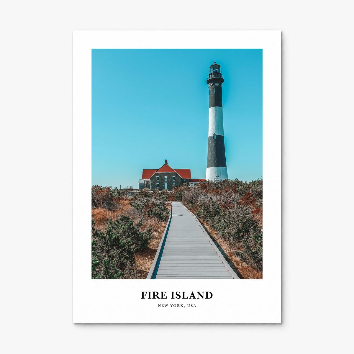 Fire Island Classic No 2 Poster, print only (unframed)