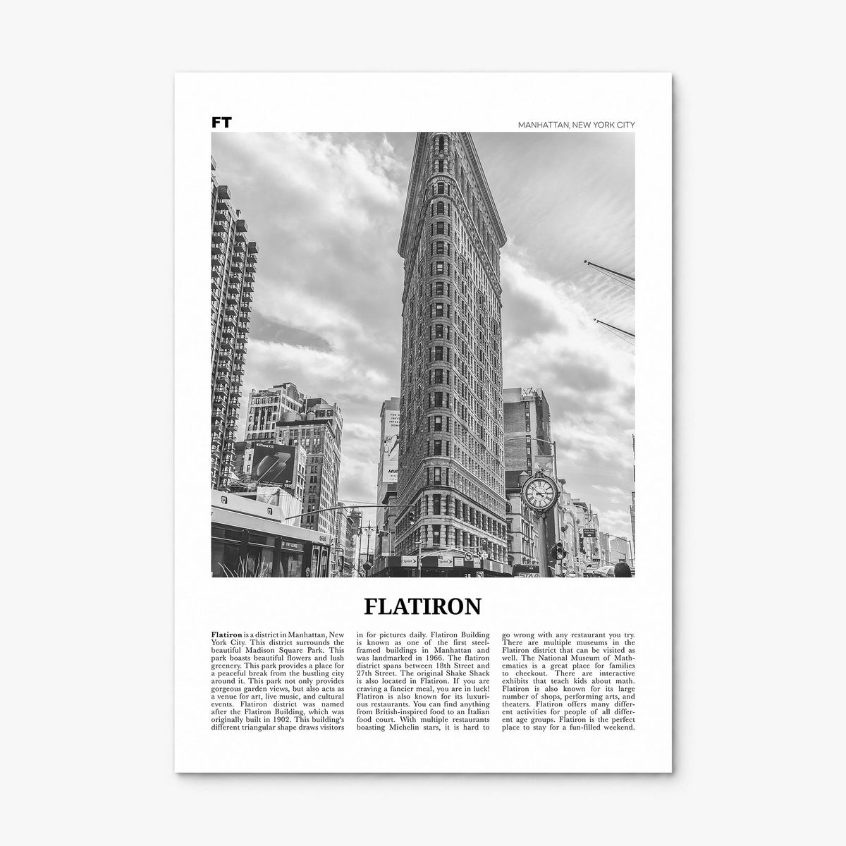 Flatiron Newspaper Poster, print only (unframed)