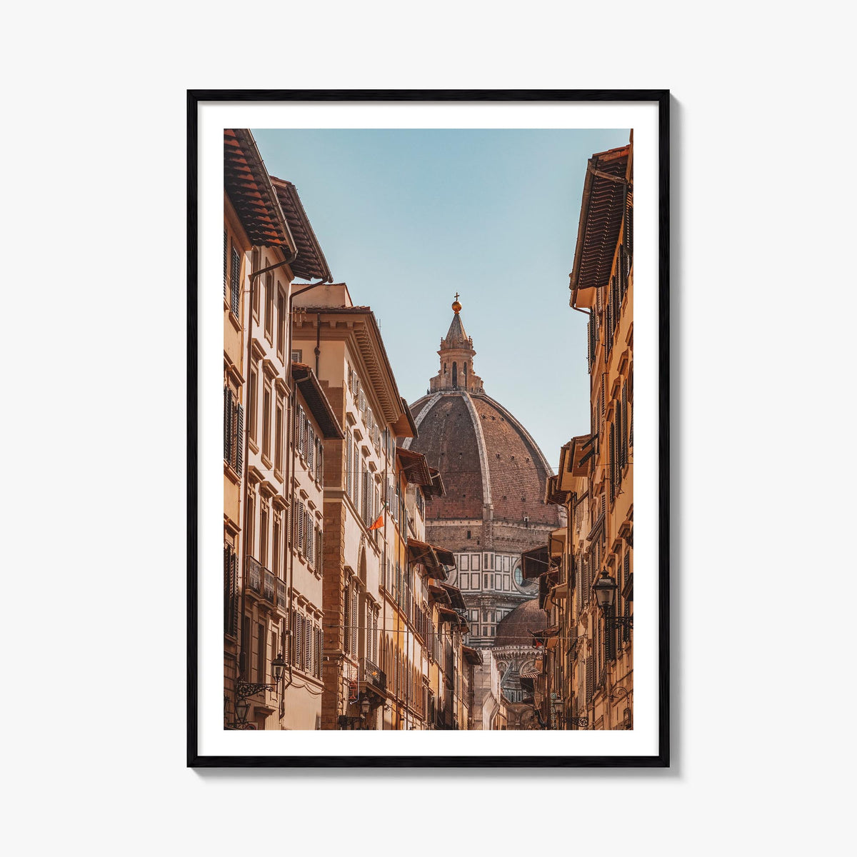Florence no. 2 colorful photo poster of Italy – vertical wall art, unframed print shown in interior mockup