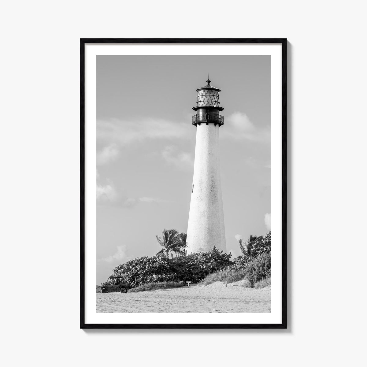 Florida no. 1 black & white photo poster of United States – vertical wall art, unframed print shown in interior mockup