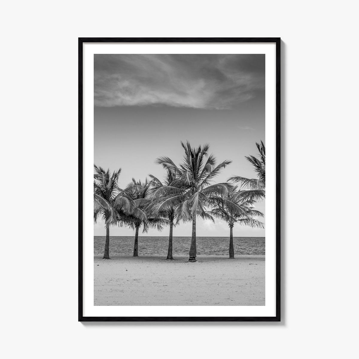Florida no. 2 black & white photo poster of United States – vertical wall art, unframed print shown in interior mockup