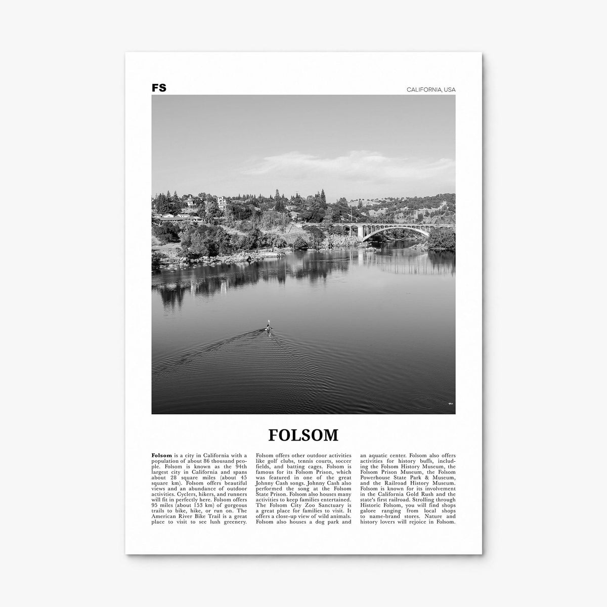 Folsom Newspaper Poster, print only (unframed)