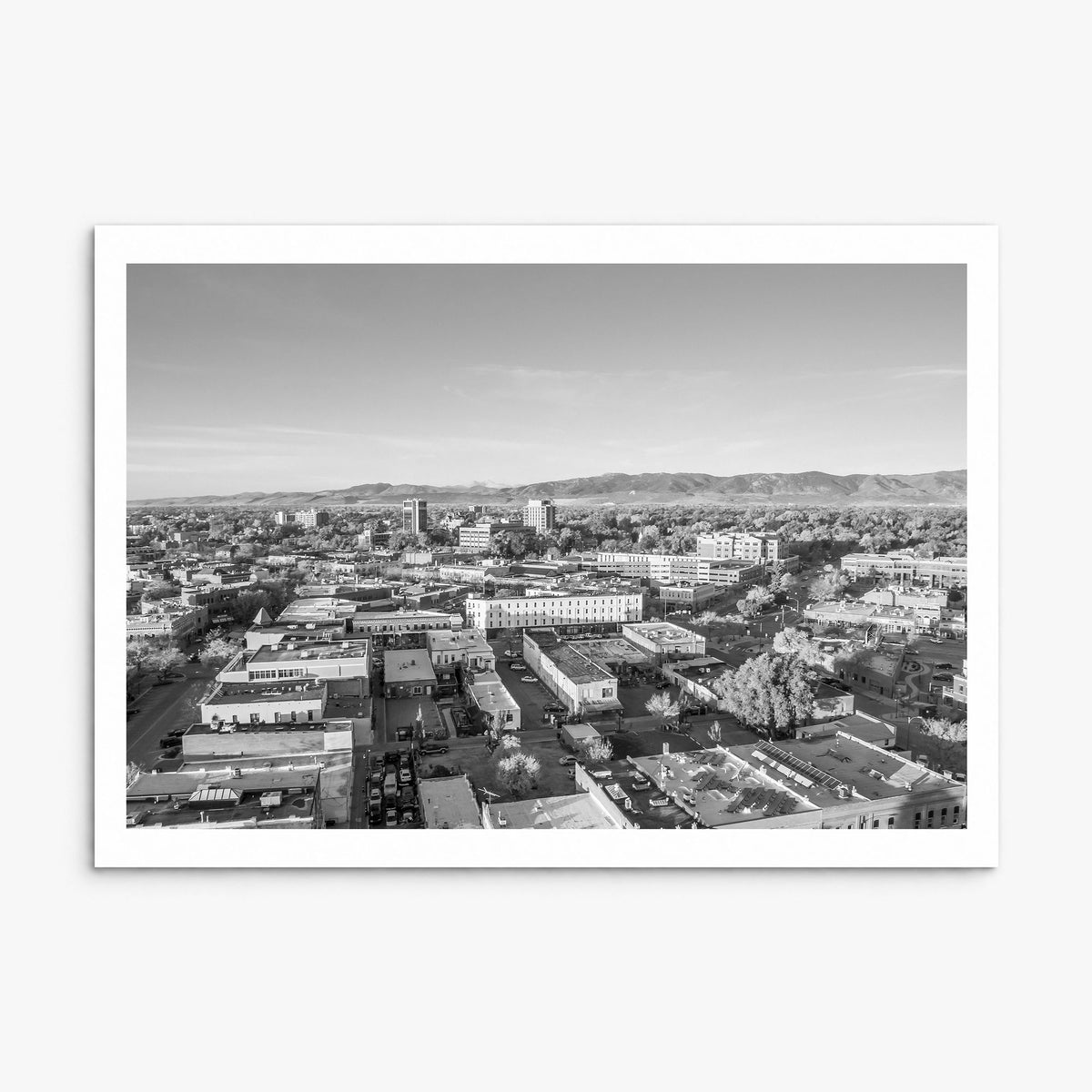 Fort Collins Photo Poster, print only (unframed), white border
