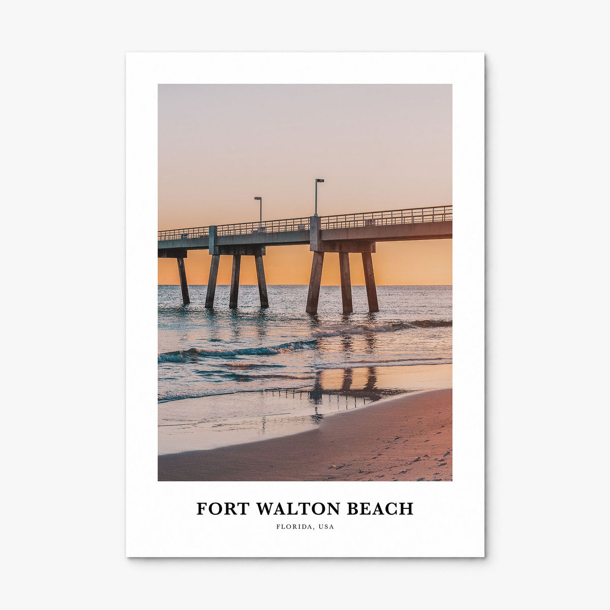 Fort Walton Beach Classic Poster, print only (unframed)