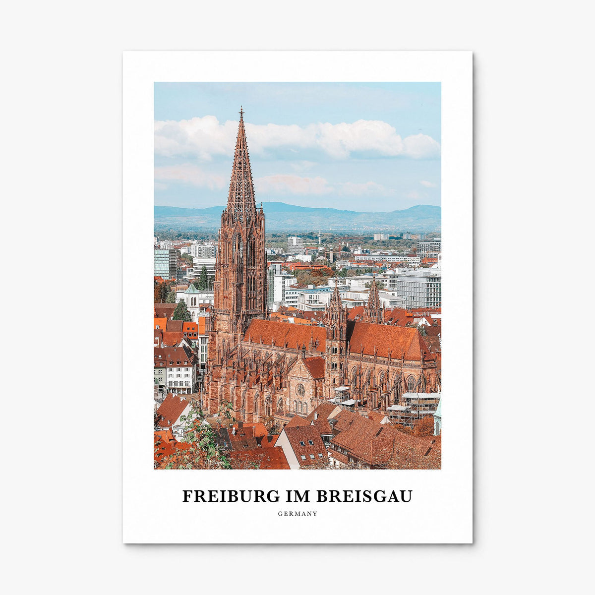 Freiburg im Breisgau Classic No 1 Poster, print only (unframed)