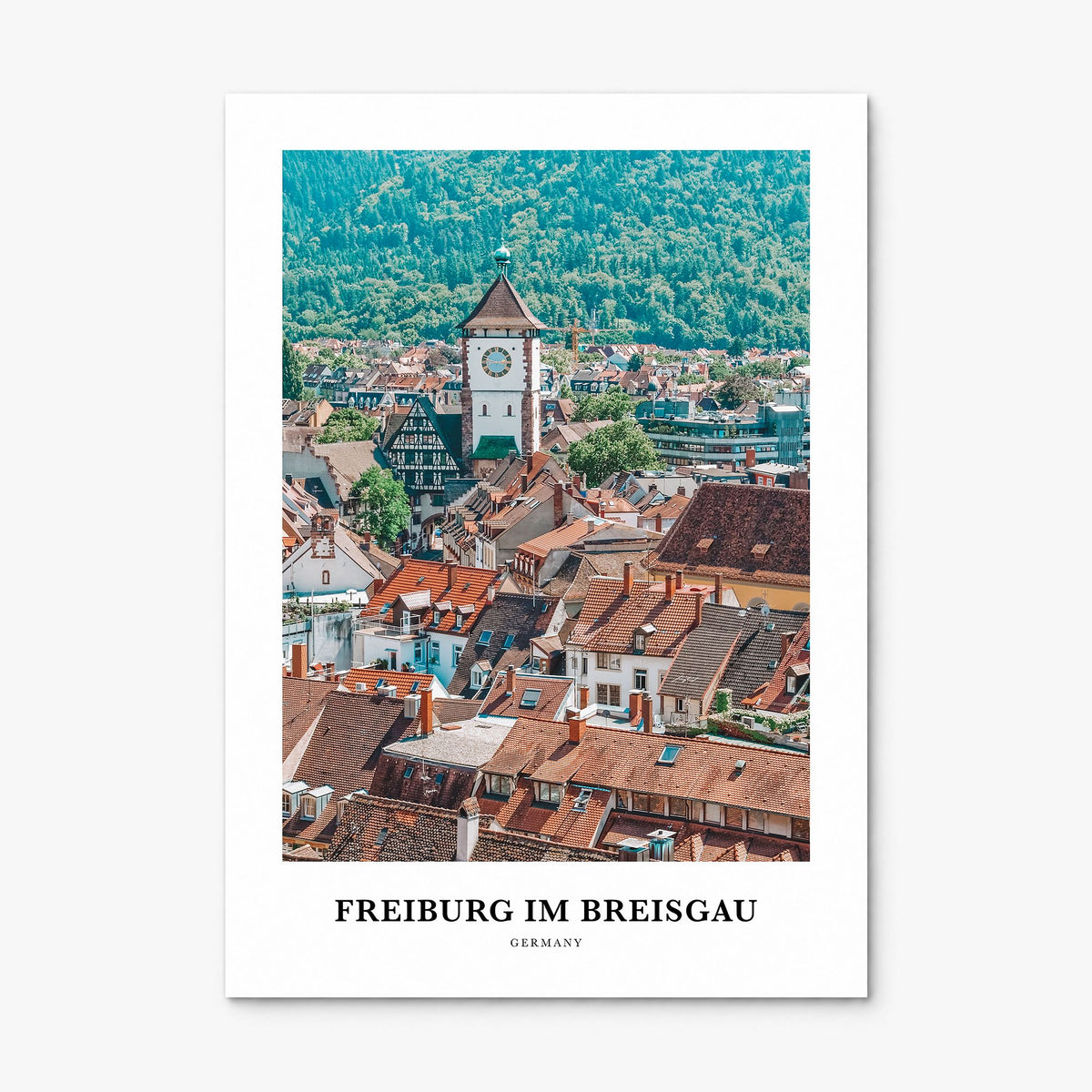 Freiburg im Breisgau Classic No 2 Poster, print only (unframed)