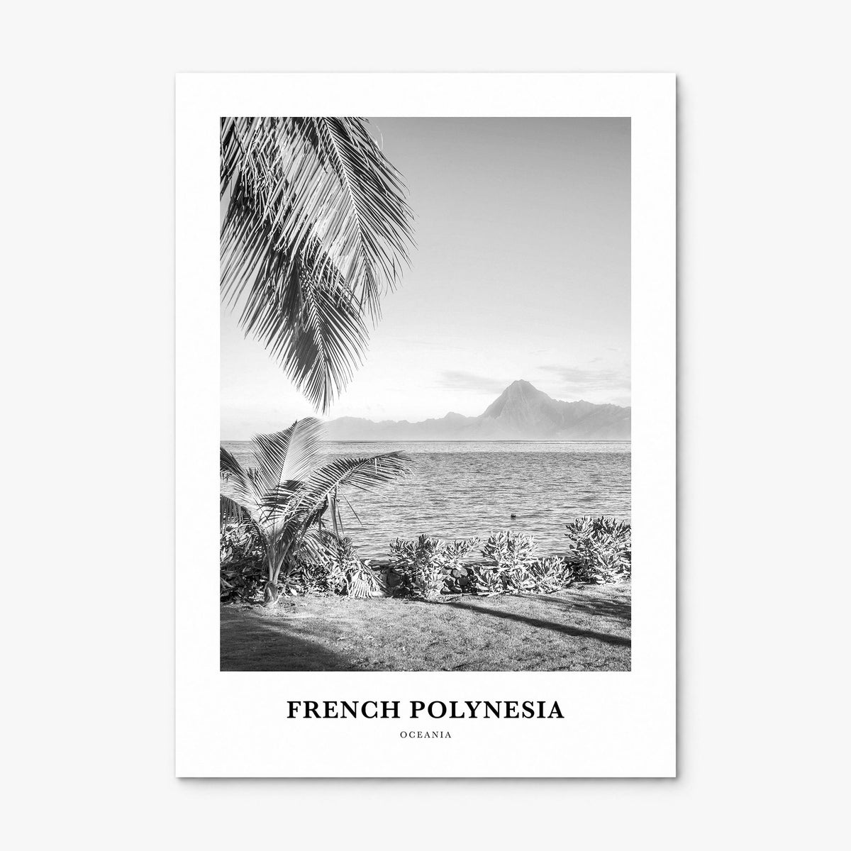 French Polynesia Classic Poster, print only (unframed)