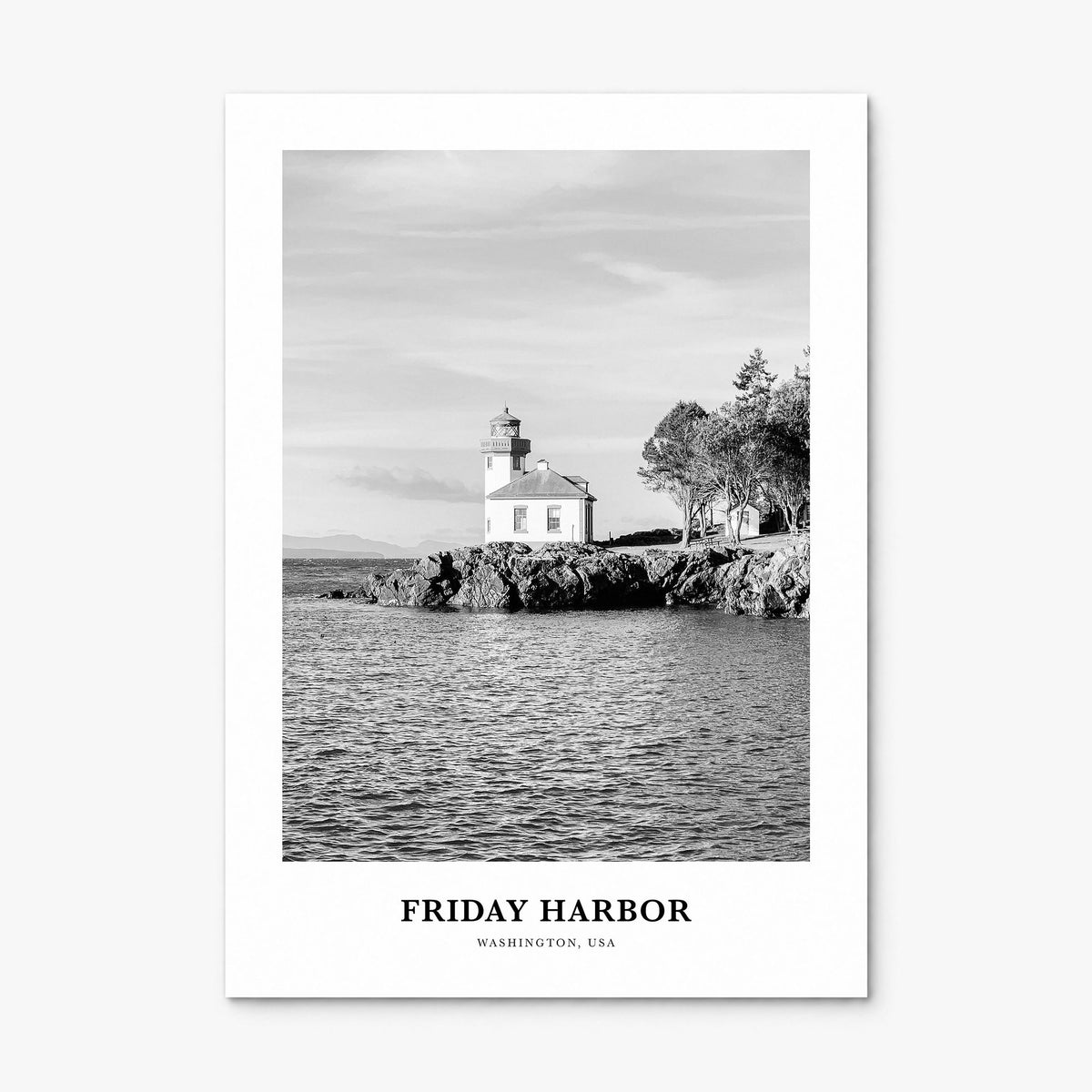 Friday Harbor Classic Poster, print only (unframed)
