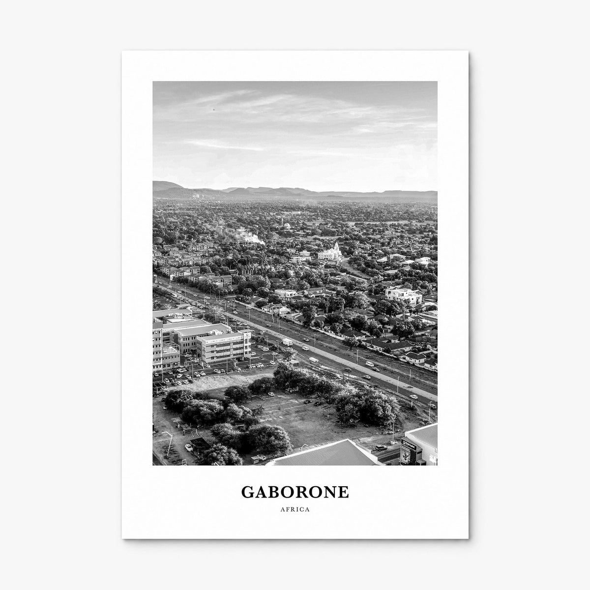 Gaborone Classic Poster, print only (unframed)