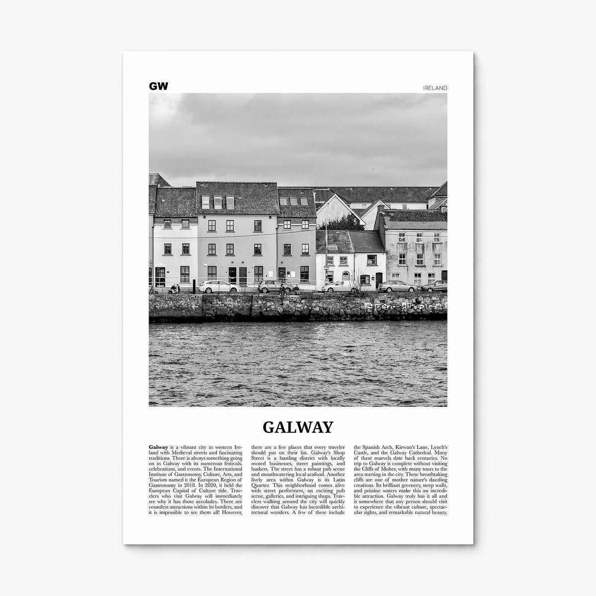 Galway Newspaper Poster, print only (unframed)