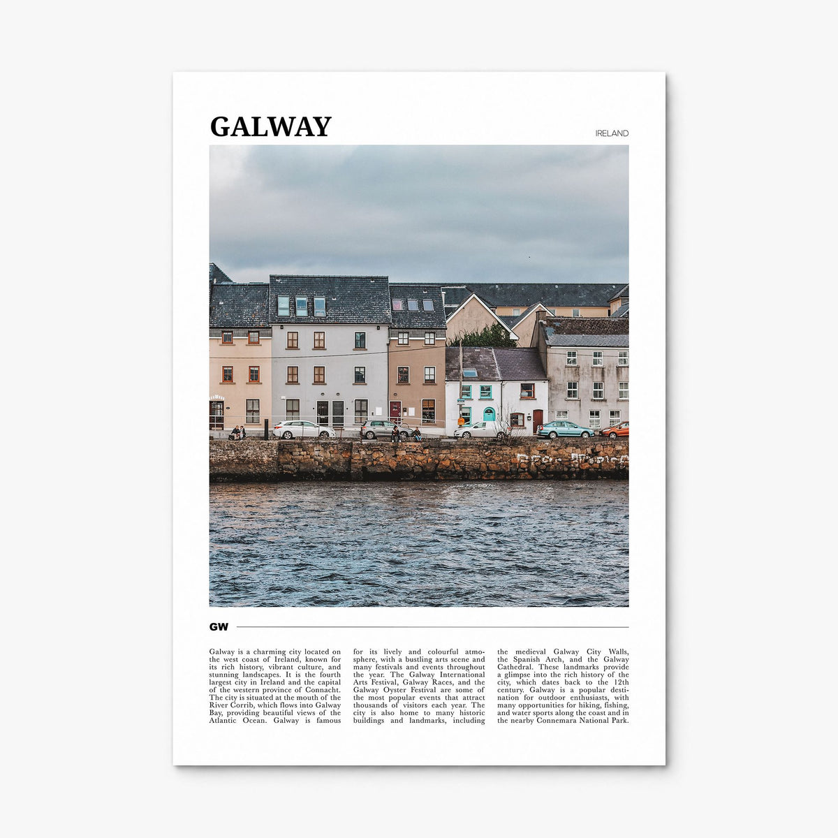 Galway Travel Poster, print only (unframed)