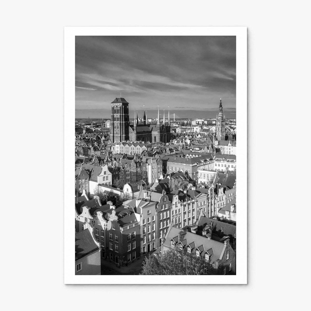 Gdańsk Photo Poster, print only (unframed), white border