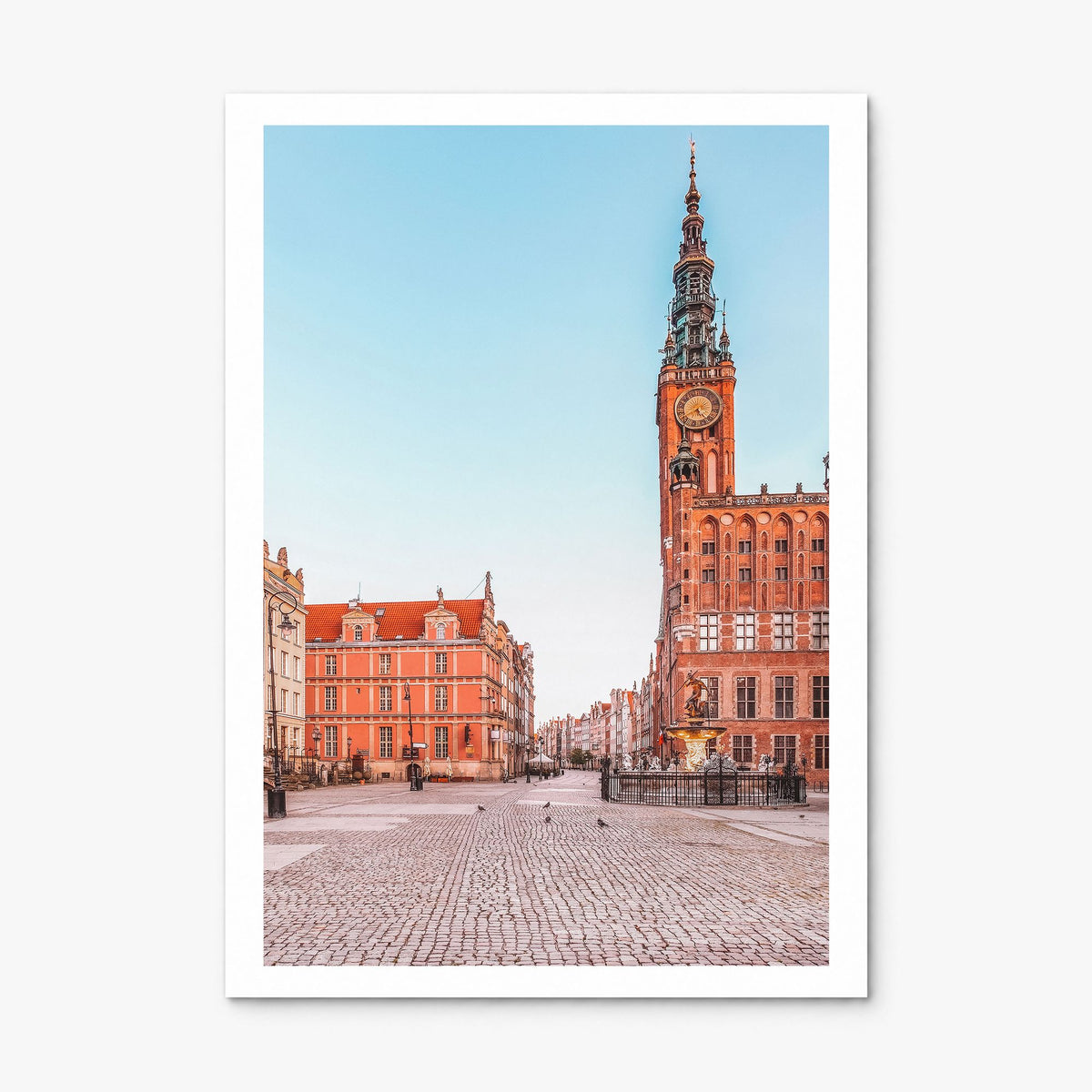 Gdańsk Photo Poster, print only (unframed), white border