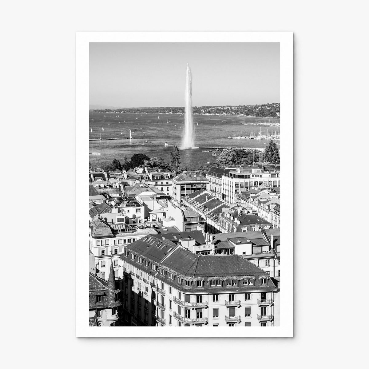 Geneva Photo Poster, print only (unframed), white border