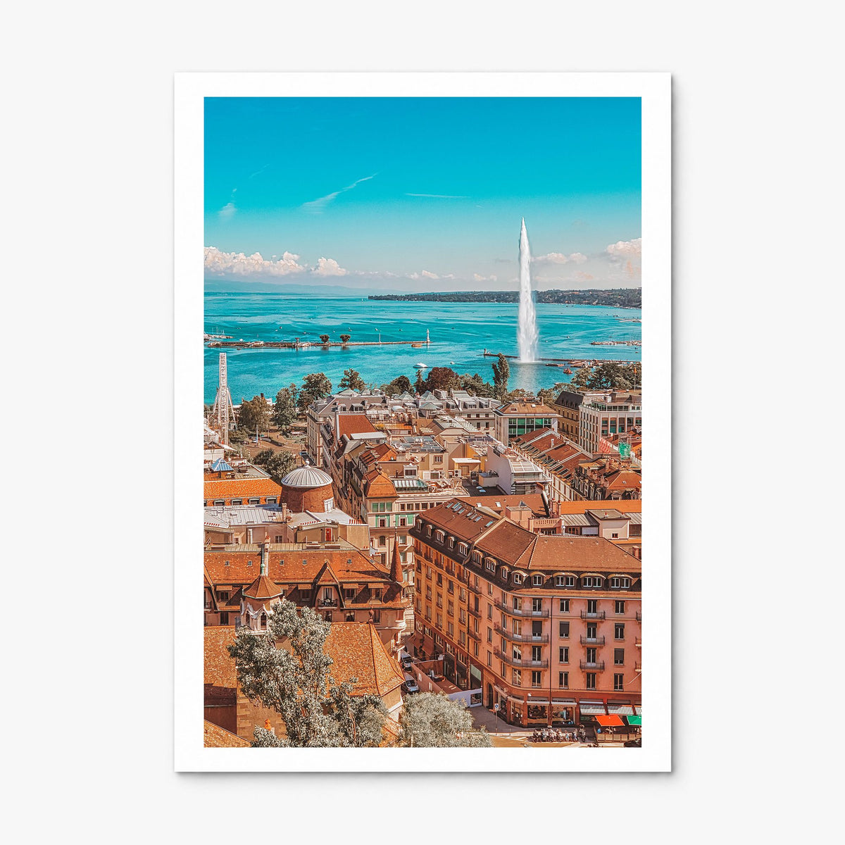 Geneva Photo Poster, print only (unframed), white border