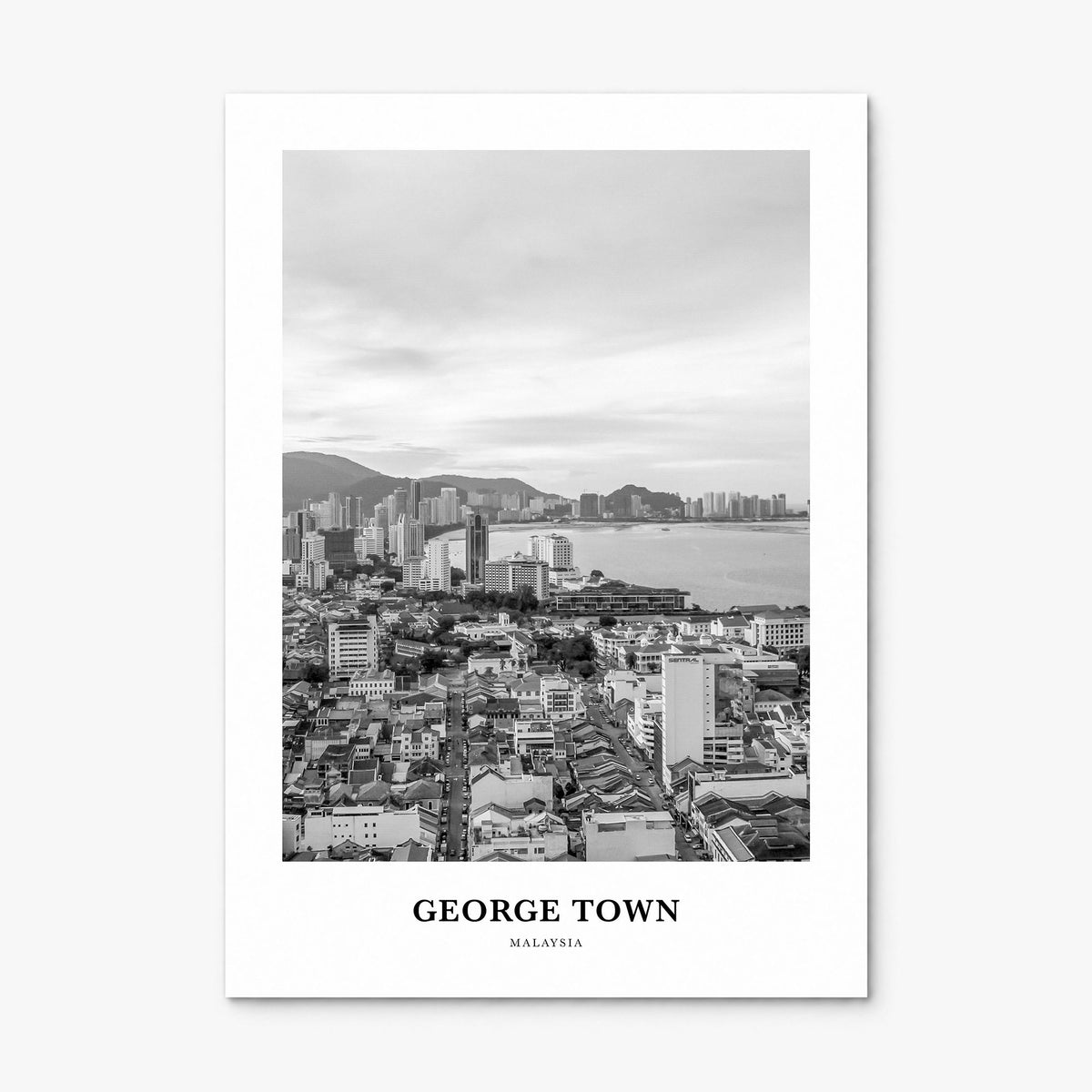 George Town, Malaysia Classic Poster, print only (unframed)