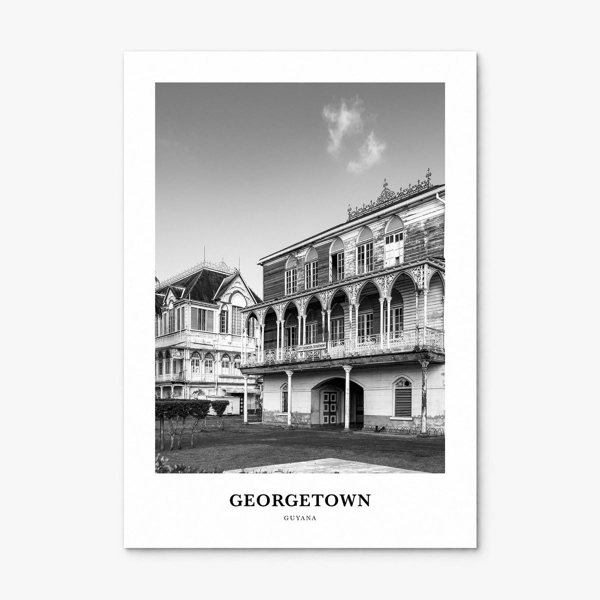 Georgetown, Guyana Classic Poster, print only (unframed)