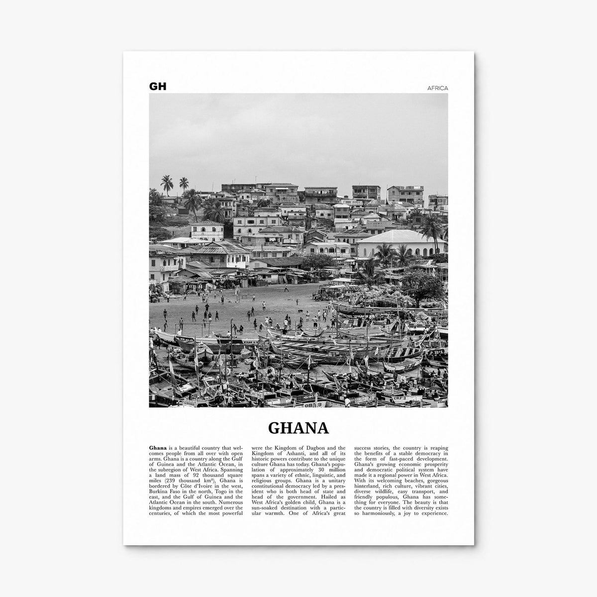 Ghana Newspaper No 1 Poster, print only (unframed)