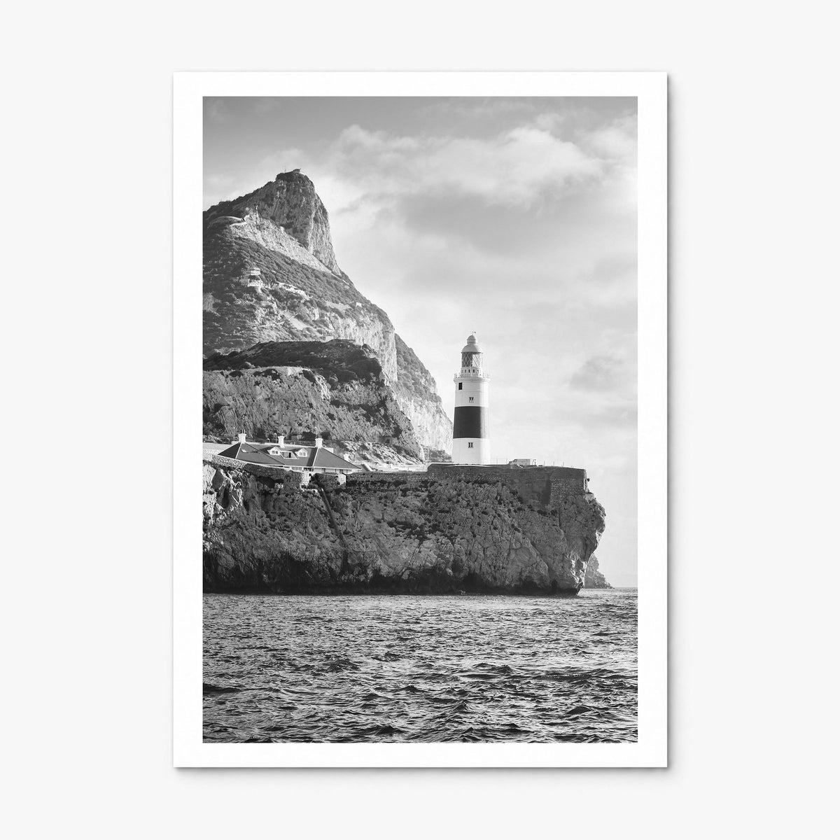 Gibraltar Photo Poster, print only (unframed), white border