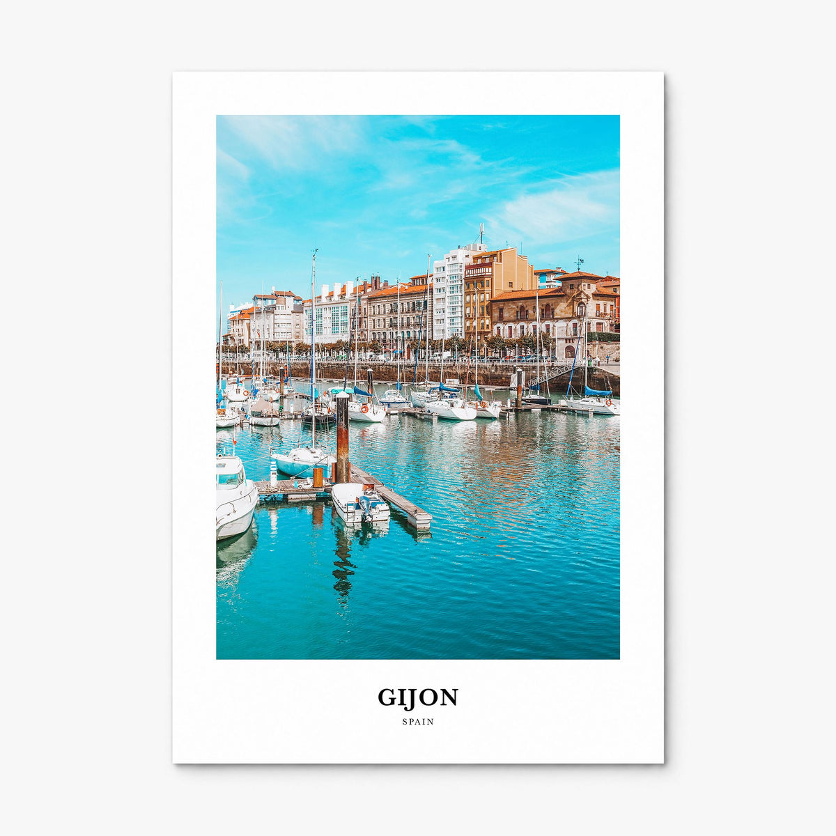 Gijón Classic Poster, print only (unframed)