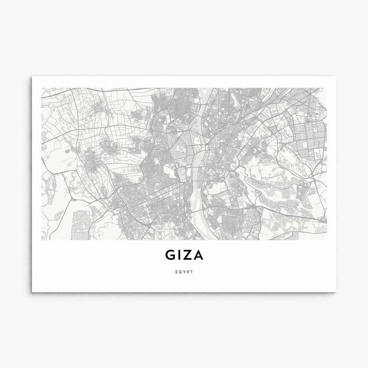 Giza Map Poster, print only (unframed)