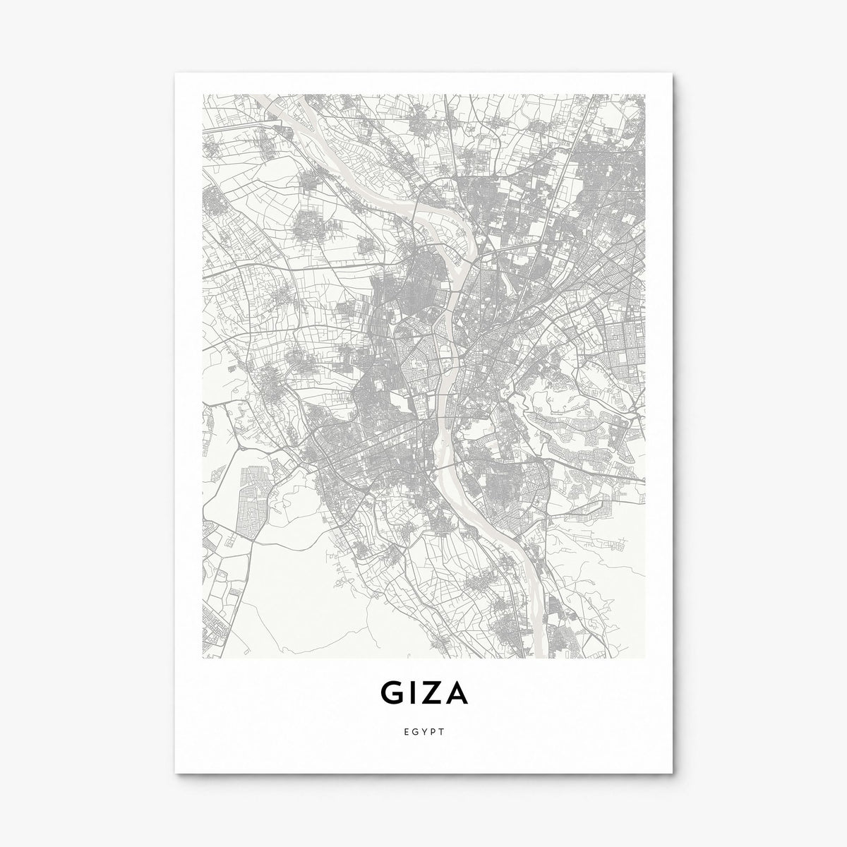 Giza Map Poster, print only (unframed)
