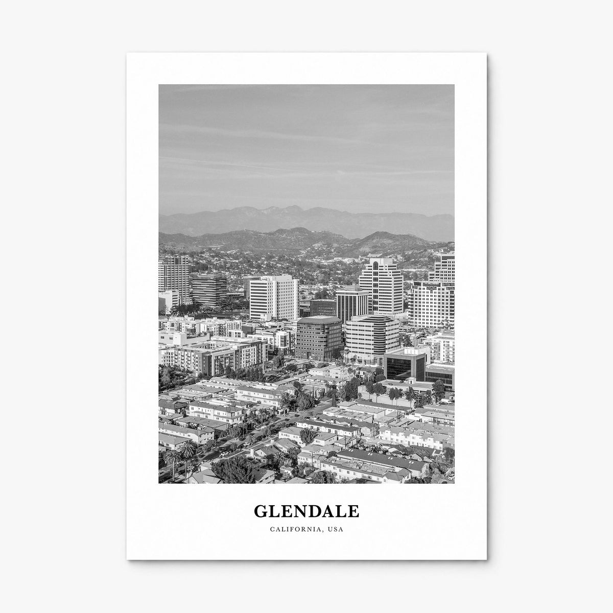 Glendale, California Classic Poster, print only (unframed)