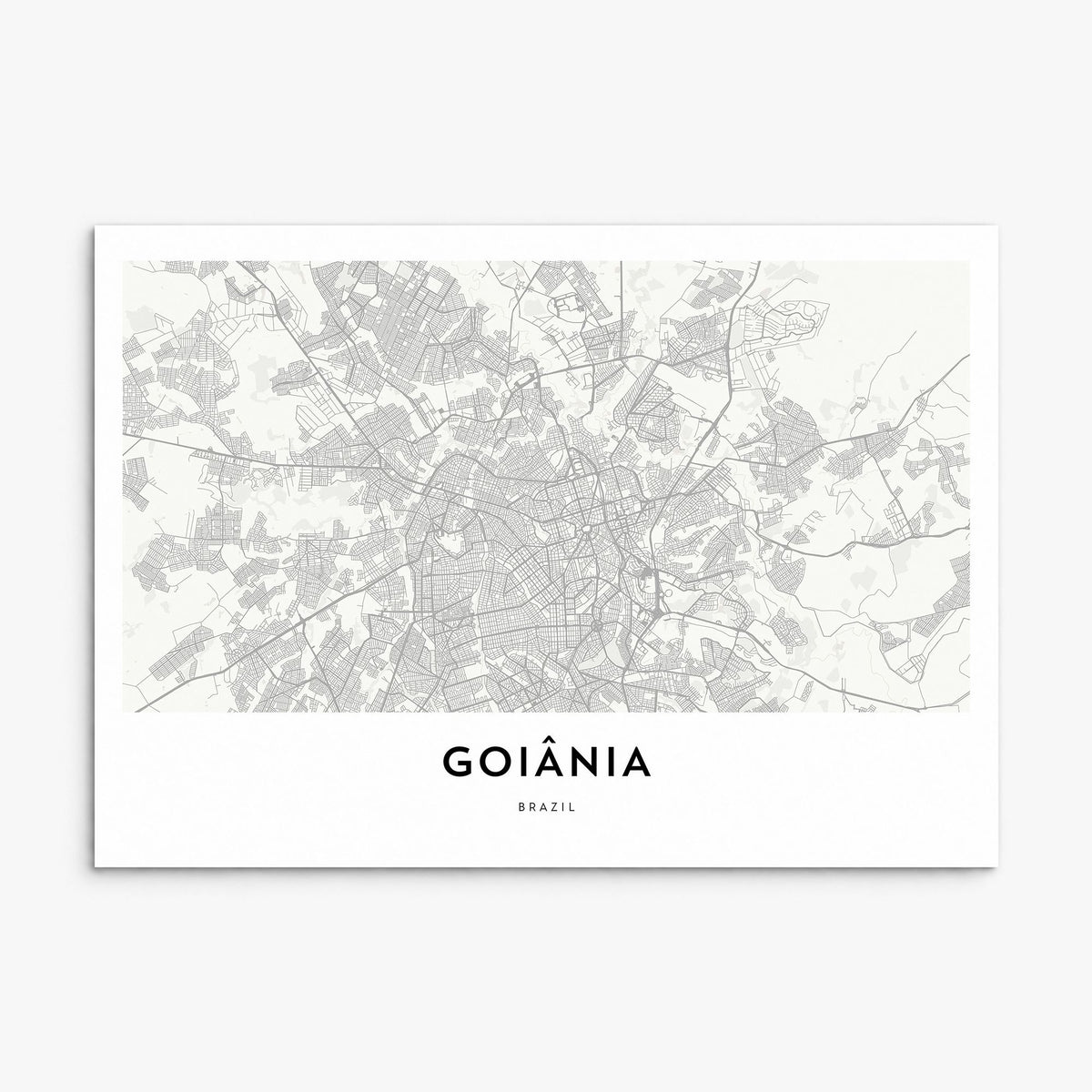 Goiânia Map Poster, print only (unframed)