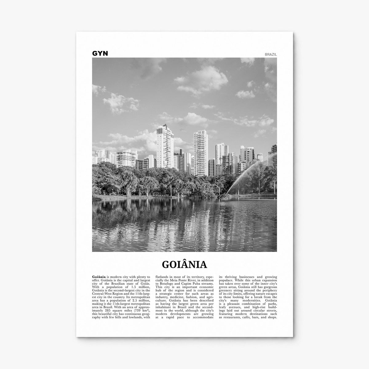 Goiânia Newspaper Poster, print only (unframed)
