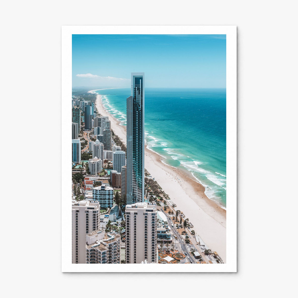 Gold Coast Photo Poster, print only (unframed), white border